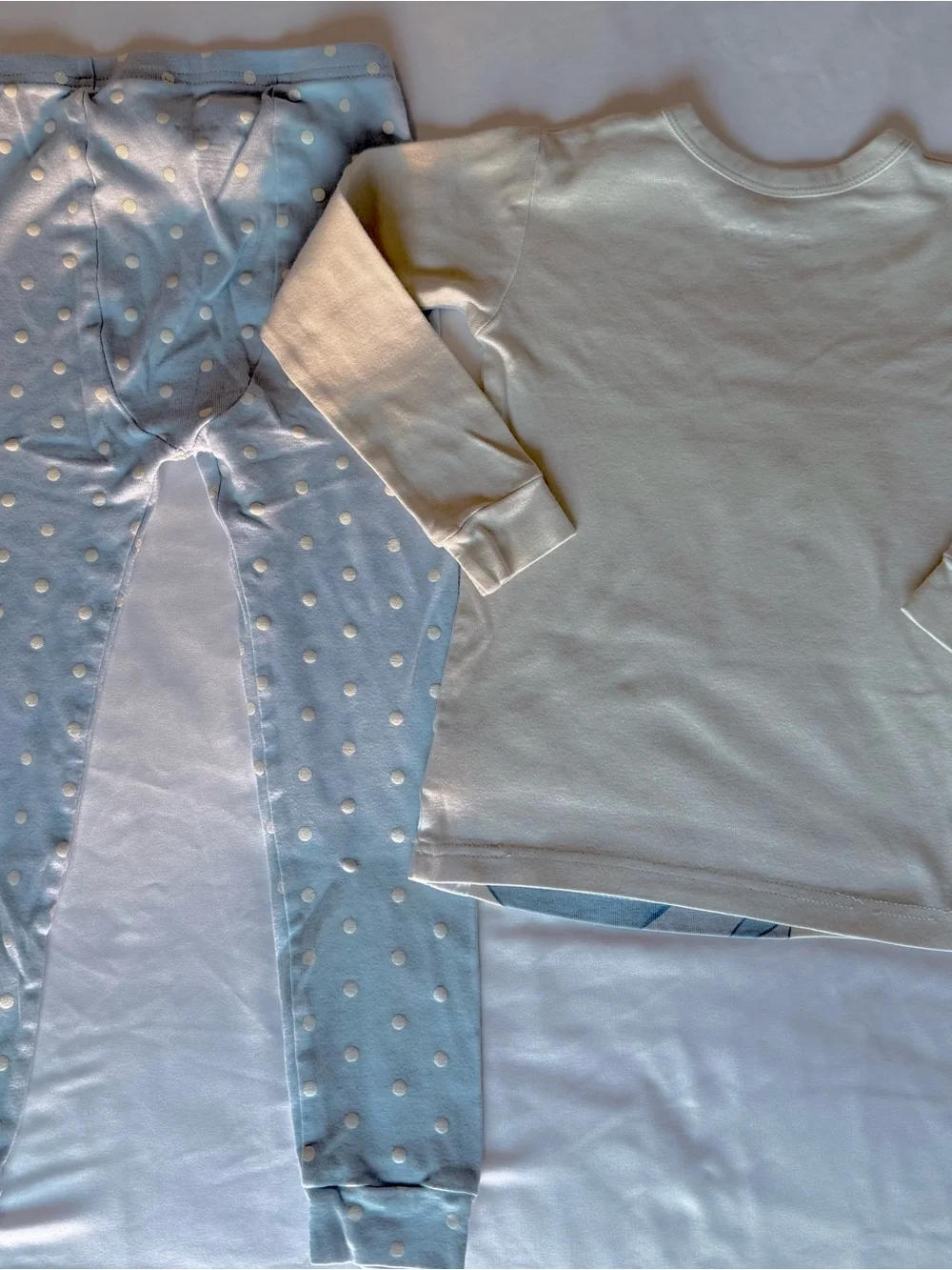 babyGAP x Disney Cinderella Girls Blue 2pc Long Sleeve Polka Dot Pajamas 5Y